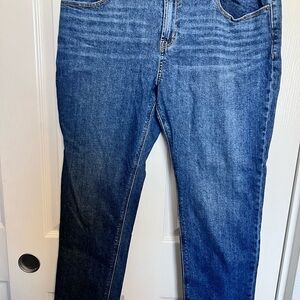 Old Navy Women's Boyfriend Jeans in Classic Blue Mid Rise